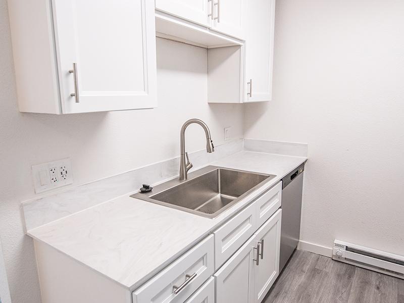 White Cabinets | The Rue Apartments in Salt Lake City