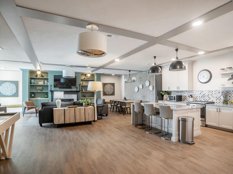 Clubhouse Kitchen | Senior Living on Washington | Apartments in Ogden, UT