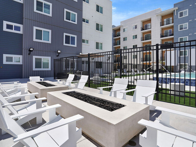 Firepit with Seating | Skyline Peaks Apartments