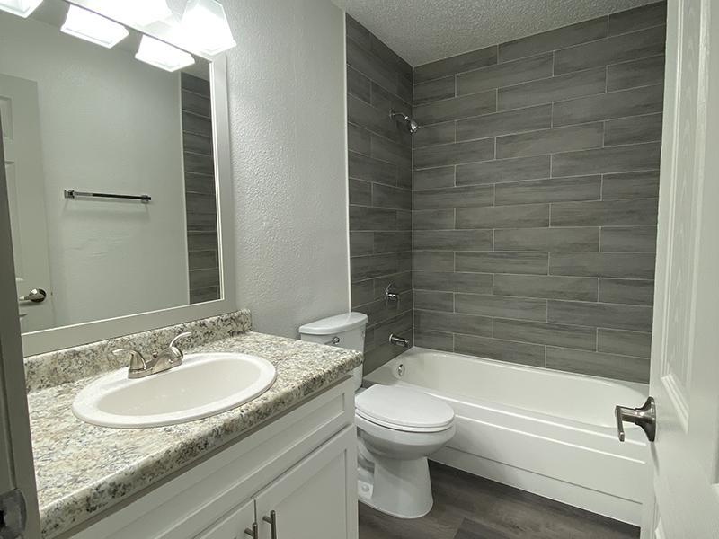Bathroom 2 | SkyVue Apartments in San Antonio, TX