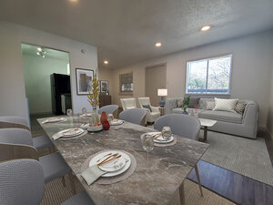Dining Room - Staged | SkyVue Station Apartments in San Antonio, TX