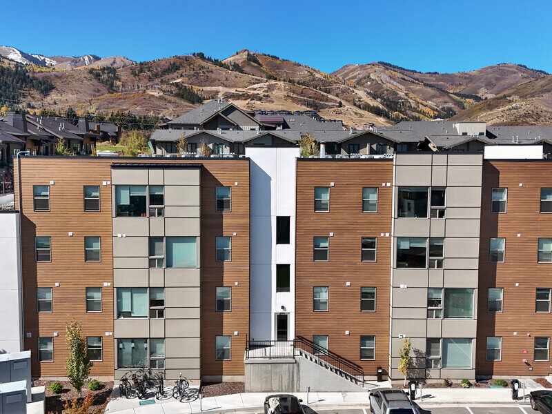 Apartments with Mountains in Background | Slopeside Village