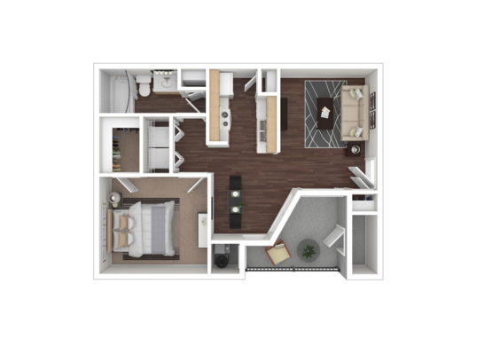 Floorplan for Southgate Apartments