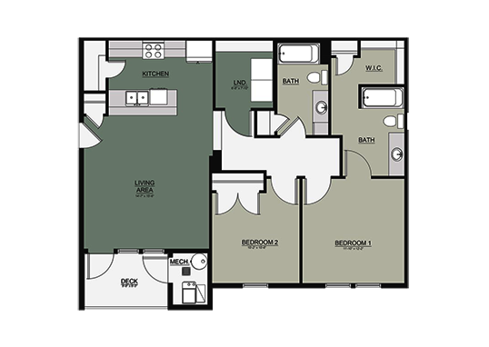 Floorplan for Sparrow Hill Apartments