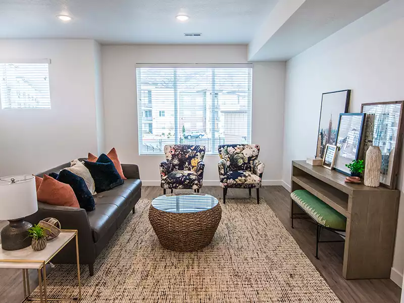 Living Room | Station Parkway Townhomes