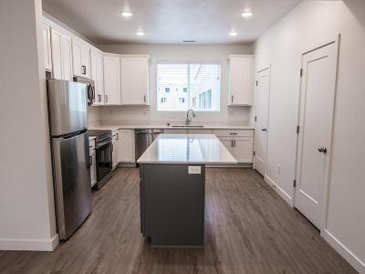 Kitchen with Island | Station Parkway Townhomes in Farmington, UT