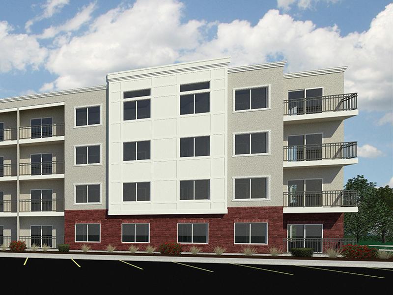 Apartment Exterior Rendering | Station on 17th