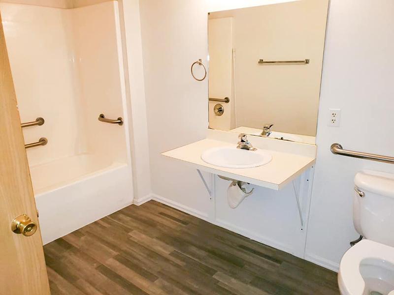 Bathroom | Stonegate Village Apartments in Pueblo West, CO