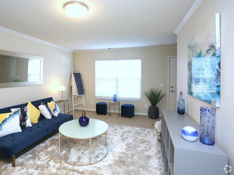 Furnished Living Room | Summers Run Apartments in Asheboro, NC