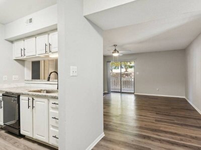 Wood Like Flooring in Front Room and Kitchen | Terrace Oaks