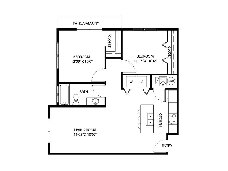 Two Beds and One Bath A