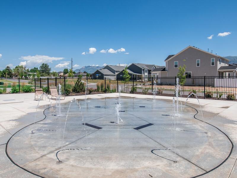 Splash Pad | The Park Townhomes in Layton, UT