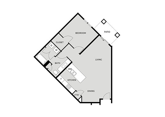 Floorplan for Trailhead Apartments