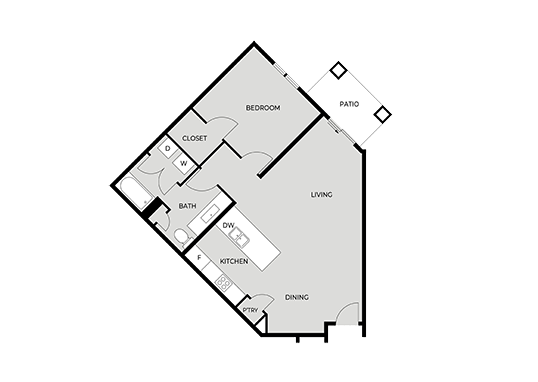 Floorplan for Trailhead Apartments