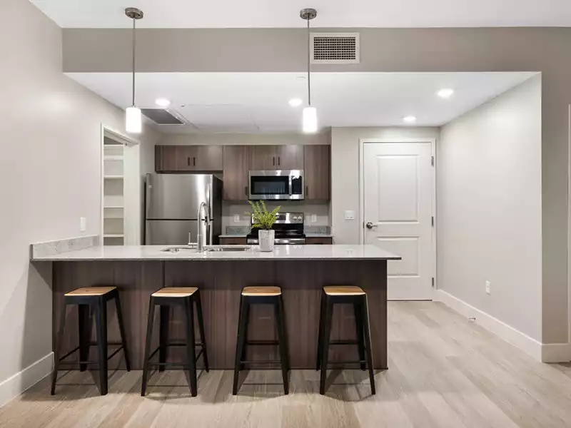 Interior Kitchen | Trailhead Apartments