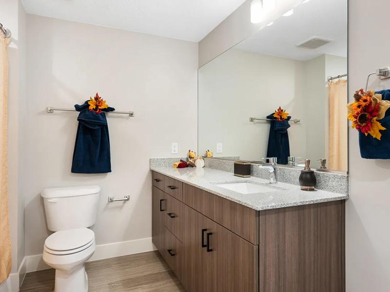 Luxury Bathroom | Trailhead Apartments