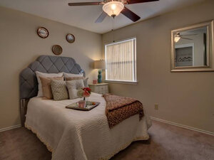 Bedroom | The Ridge at Bandera Apartments in San Antonio, TX