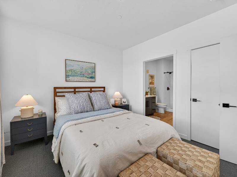 Bedroom with Bathroom Access | Two Bedroom | Village Apartments