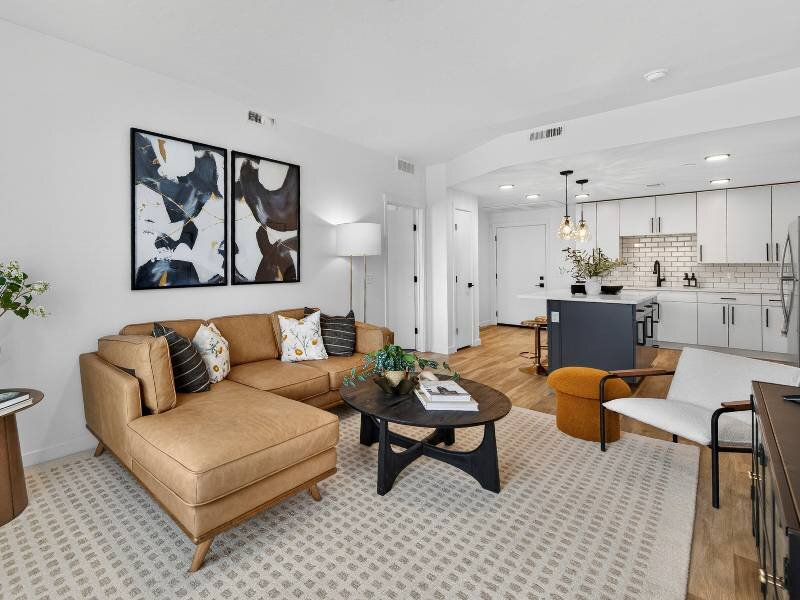 Living Room | Two Bedroom | Village Apartments