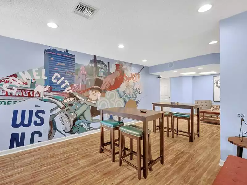 Clubhouse Mural | Vivo Apartments in Winston Salem, NC