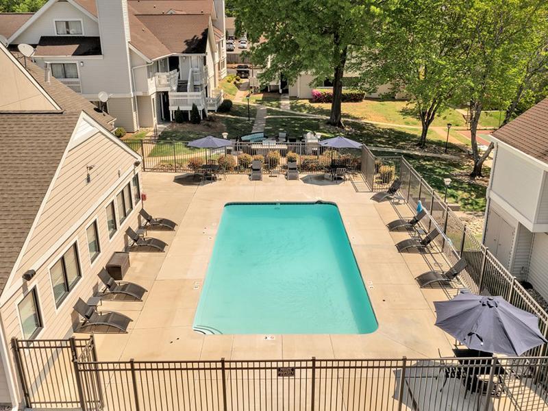 Pool Aerial View | Vivo Apartments in Winston Salem, NC