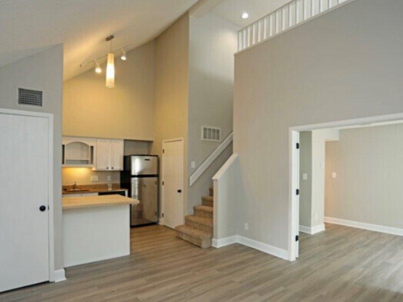Living Room and Kitchen | Vivo Apartments in Winston Salem, NC