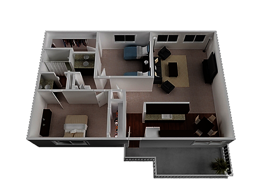 Floorplan for Wake Forest Apartments