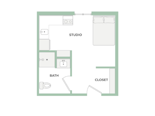 Floorplan for Washington Flats Apartments