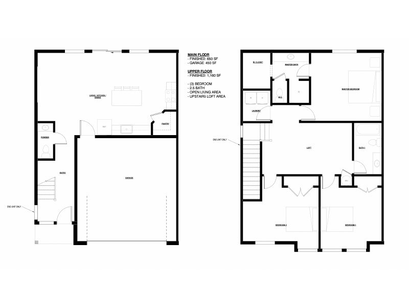 Townhomes for Rent in West Haven, UT Floor Plans at West Lake