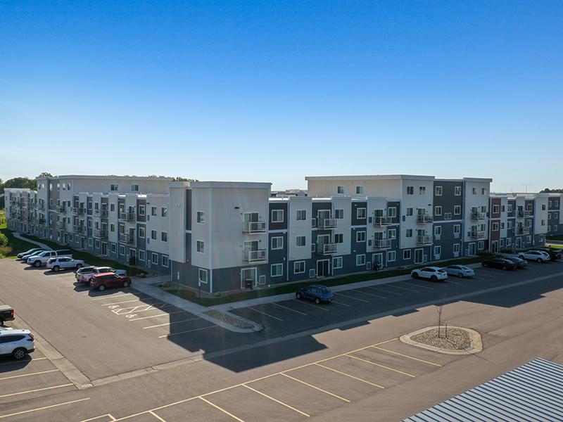 View of Parking Lot | Whisper Ridge Apartments in Sioux Falls, SD