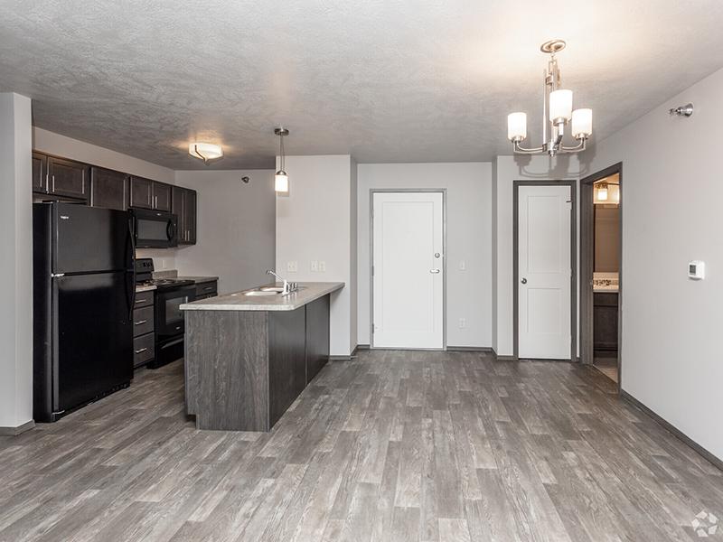 Kitchen and Dining Area | Whisper Ridge Apartments in Sioux Falls, SD