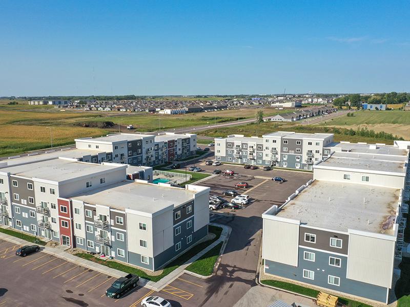 Top View of Apartment Building | Whisper Ridge Apartments in Sioux Falls, SD