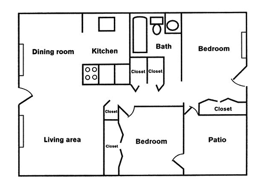 Willow Creek Apartments Floorplan