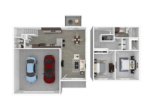 Floorplan for West Pointe Commons Apartments