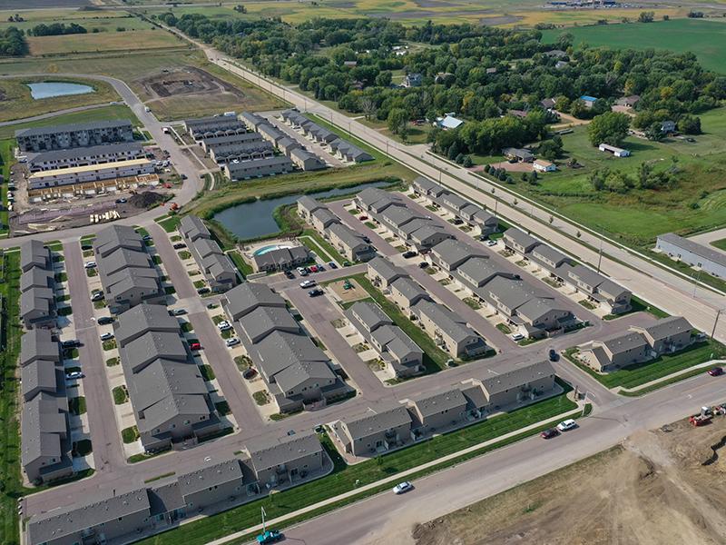 Aerial View of Property | West Pointe Commons Townhomes in Sioux Falls, SD