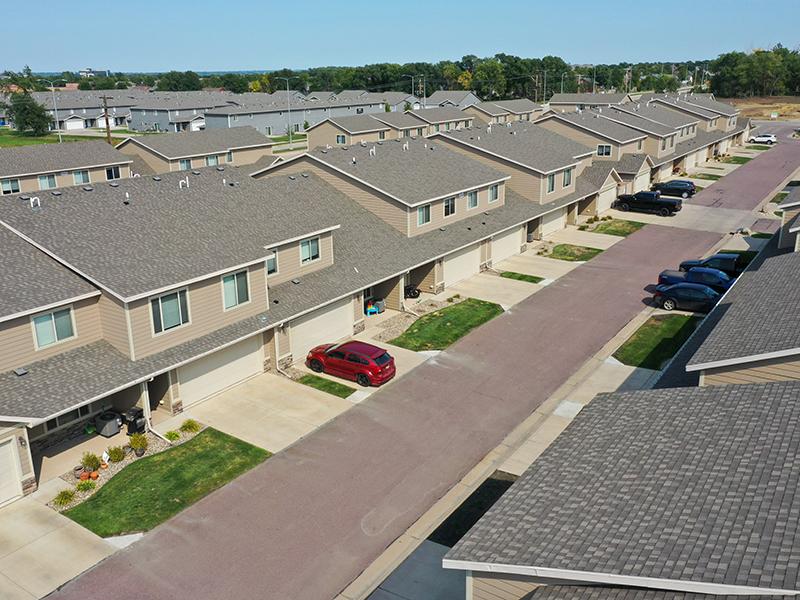 Aerial View of Buildings | West Pointe Commons Townhomes in Sioux Falls, SD