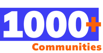 1000+ communities