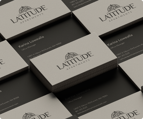 Latitude business cards